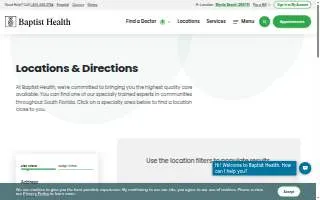 Baptist Health Urgent Care | Plantation website