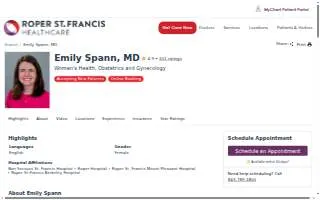 Emily Spann, MD website