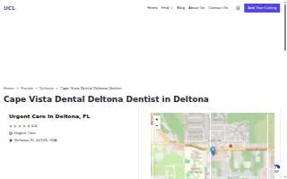 Urgent Dental of Deltona website