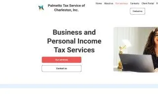 Palmetto Tax Service of Charleston, Inc. website