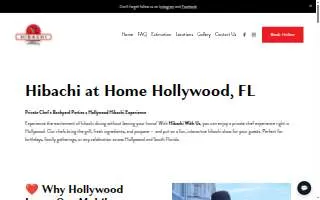 Hibachi Backyard website