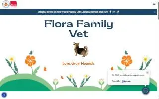 Flora Family Vet website
