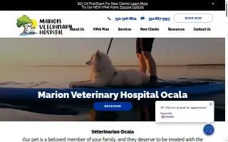 Marion Veterinary Hospital website