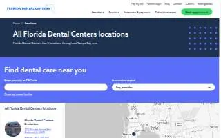 Florida Dental Centers - Largo website