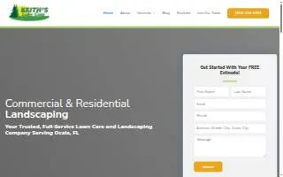 Keith's Lawn Care website
