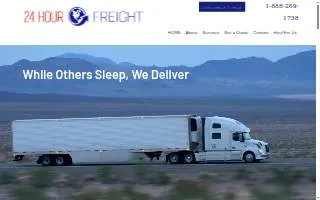 24 Hour Freight website
