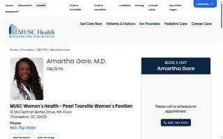 Amartha Gore, MD website