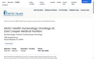 MUSC Health Gynecology Oncology at East Cooper Medical Pavilion