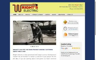 Wrights Electric of Homestead website