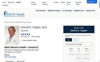 David E. Soper, MD website