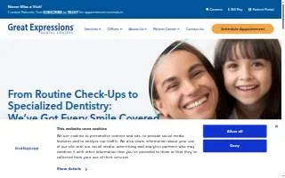 Great Expressions Dental Centers - Weston website