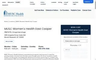 Cooper's Medical Center And Womens Pavilion website
