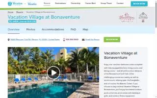 Vacation Village at Bonaventure website