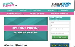 Weston Plumbing Solution (SERVICE PLUMBING & REPAIR LLC) website