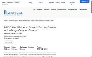MUSC Health Head & Neck Tumor Center at Hollings Cancer Center