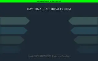 Daytona Beach Realty website