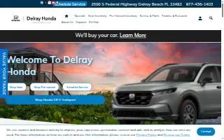 Delray Honda website