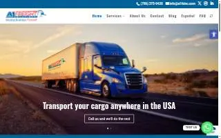 A1 Freight Solutions, Inc. website