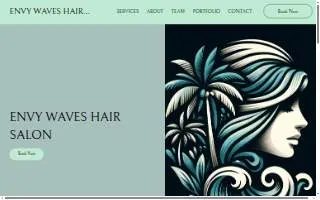 Envy Waves Hair Salon website