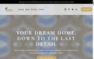 Sennes Design Build of North Port website