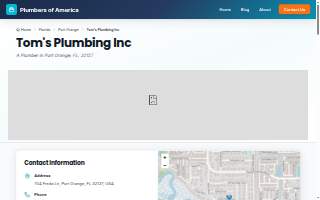 Tom's Plumbing Inc