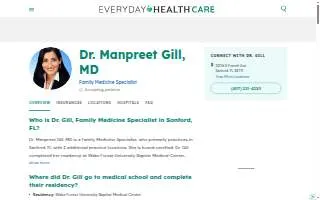 Manpreet Gill, MD website