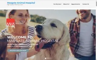 Margate Animal Hospital website