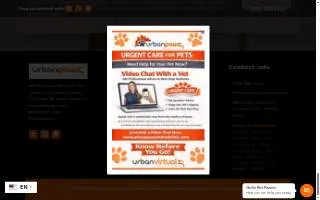 Urban Pawz Animal Clinic of Margate website