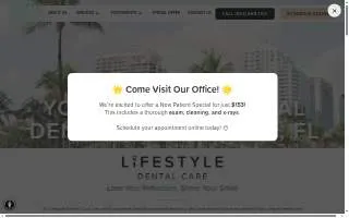 Lifestyle Dental Care website