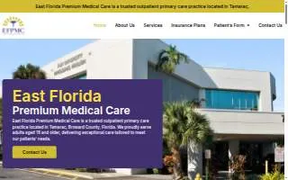 East Florida Premium Medical Care website