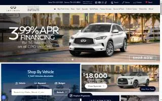 Sawgrass INFINITI website