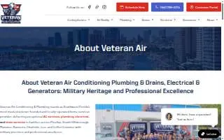 Veteran Air Heating & Air Conditioning website