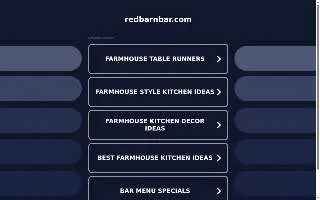 Red Barn Bar website