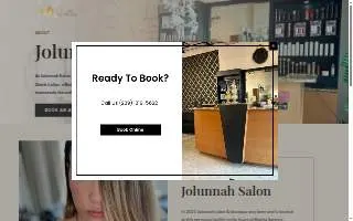 JoLunnah salon and boutique website