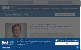 Carolina Eyecare Physicians: Cole Milliken, M.D. website
