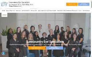 Lowcountry Eye Specialists website