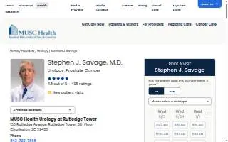 Stephen J. Savage, MD of Mt Pleasant website