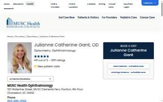 Julianne Catherine Gant, OD website
