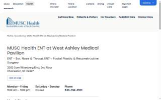 MUSC Health ENT at West Ashley Medical Pavilion