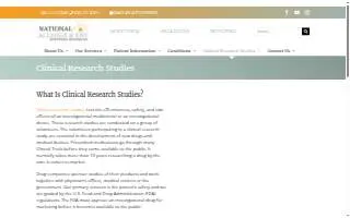 National Allergy and ENT-Clinical Research website