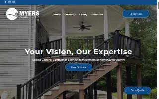 Myers Construction LLC website