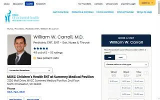 William W. Carroll, MD of Mt Pleasant website