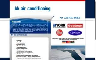 KK Air Conditioning website