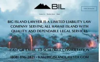 Big Island Lawyer of Hilo website