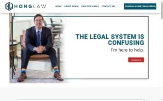 Ted H.S. Hong Attorney at Law, LLLC website