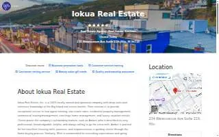 Iokua Real Estate website