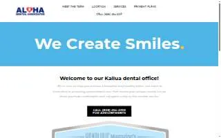 Aloha Dental Associates - Drs. James Choy, Tiffany Ngo, and Alan Yugawa website