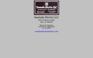 Iwamoto Electric LLC website