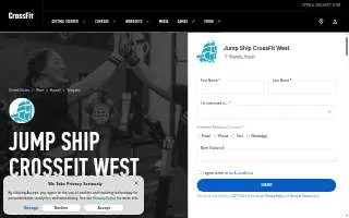 Jump Ship CrossFit - West website