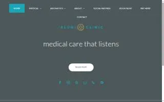 Alohi Clinic website